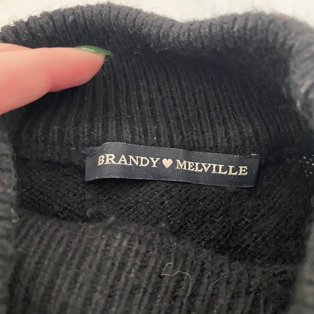 Brandy Melville black mock neck sweater - Picture 3 of 4